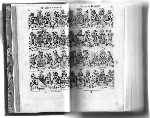 [HERALDRY]. - The court and city register, or, gentleman's complete annual calendar, for the year 1791;  containing, I. New and correct lists of both houses of the seventeenth Parliament of Great Britain, ... II. The court register. III. Lists of the army,