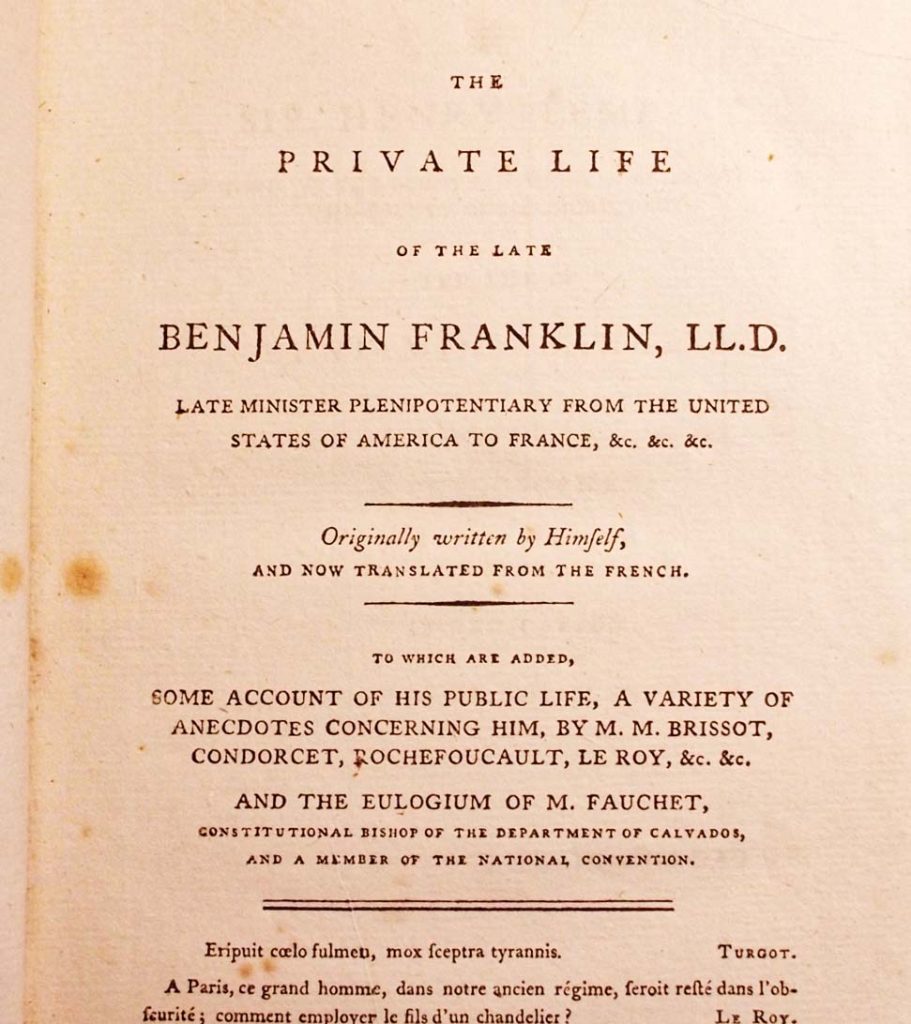 The private life of the late Benjamin Franklin, LL. D..